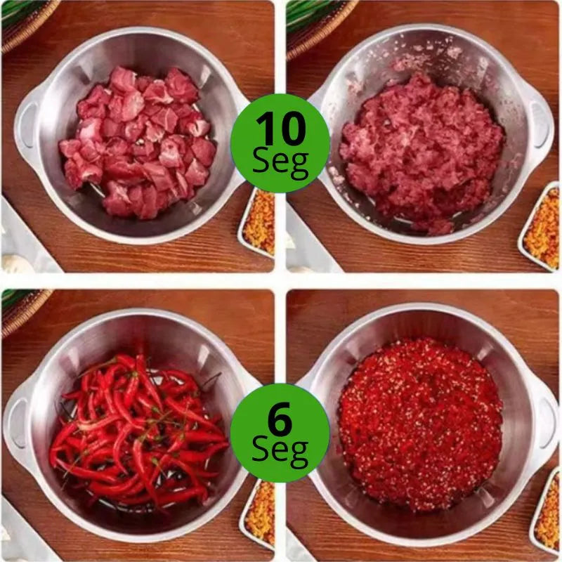 Triturador e Moedor Profissional Elétrico de Alimentos 300W